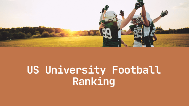 US University Football Ranks